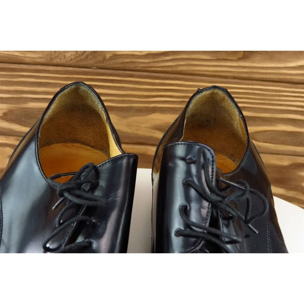 Four-Ay Shoes Sz 44 M Black Derby Oxfords Patent Leather‎ Men 2020